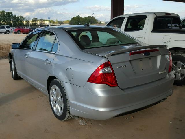 3FAHP0HA4AR202584 - 2010 FORD FUSION SE SILVER photo 3