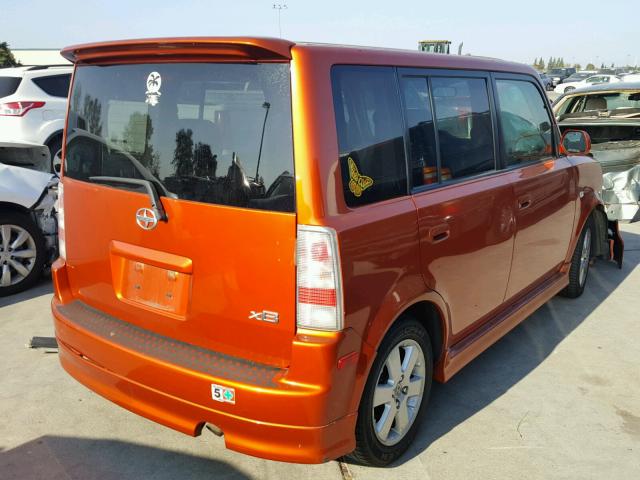 JTLKT324X40162777 - 2004 TOYOTA SCION XB ORANGE photo 4