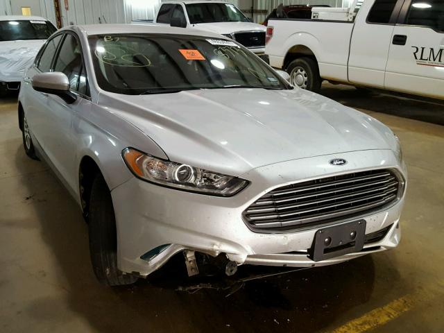 3FA6P0G7XGR258373 - 2016 FORD FUSION S SILVER photo 1