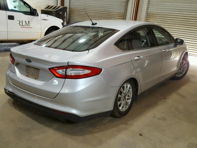 3FA6P0G7XGR258373 - 2016 FORD FUSION S SILVER photo 4