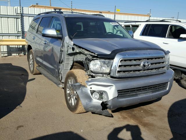 5TDJW5G10AS025705 - 2010 TOYOTA SEQUOIA SILVER photo 1