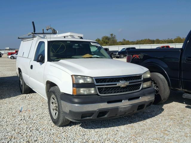 3GCEC14X76G254190 - 2006 CHEVROLET SILVERADO WHITE photo 1