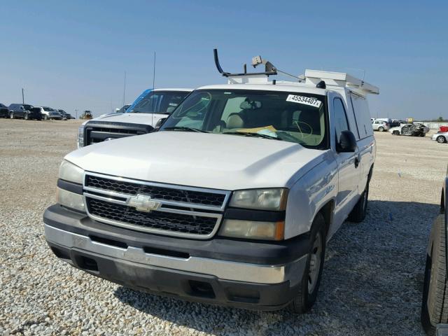 3GCEC14X76G254190 - 2006 CHEVROLET SILVERADO WHITE photo 2