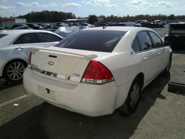 2G1WT58K989270164 - 2008 CHEVROLET IMPALA LT WHITE photo 4