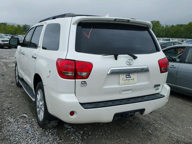 5TDDW5G16ES095647 - 2014 TOYOTA SEQUOIA PL WHITE photo 3