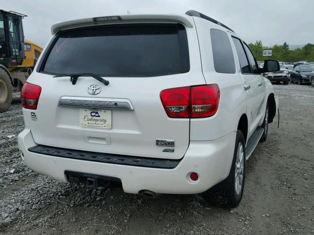 5TDDW5G16ES095647 - 2014 TOYOTA SEQUOIA PL WHITE photo 4