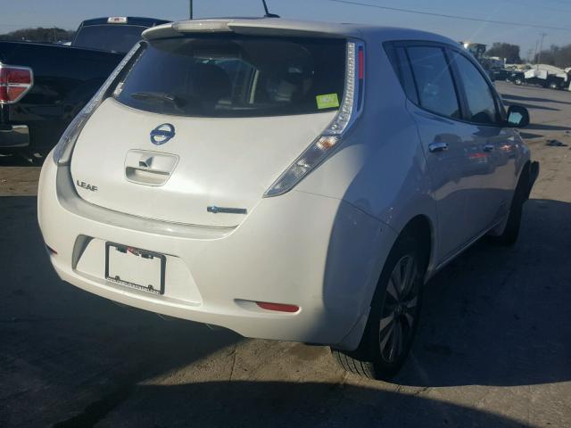 1N4AZ0CP2FC300851 - 2015 NISSAN LEAF WHITE photo 4