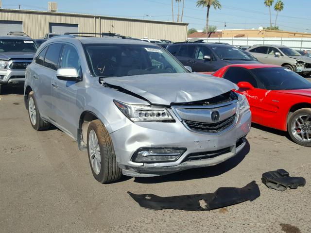 5FRYD4H46FB013379 - 2015 ACURA MDX SILVER photo 1