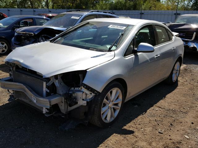 1G4PS5SK6E4108350 - 2014 BUICK VERANO SILVER photo 2