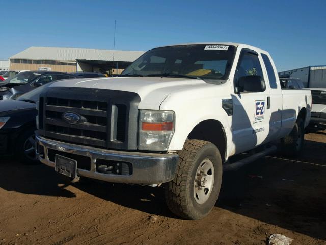 1FTSX21578EC31096 - 2008 FORD F250 WHITE photo 2