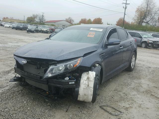 5XXGM4A74FG472165 - 2015 KIA OPTIMA LX BLUE photo 2