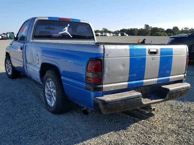 1B7HC16X4VS118830 - 1997 DODGE RAM 1500 TWO TONE photo 3