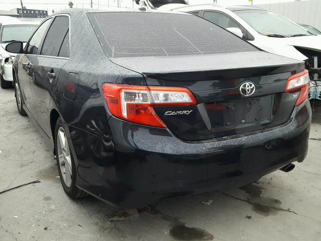 4T1BF1FK6CU573354 - 2012 TOYOTA CAMRY BASE BLACK photo 3