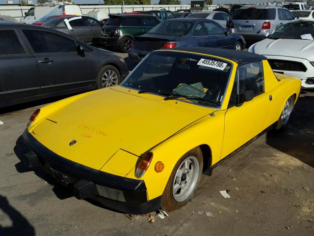 4732913104 - 1973 PORSCHE 914 YELLOW photo 2