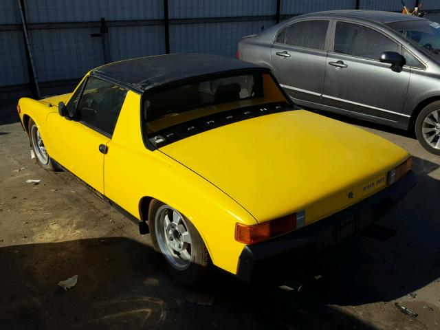 4732913104 - 1973 PORSCHE 914 YELLOW photo 3