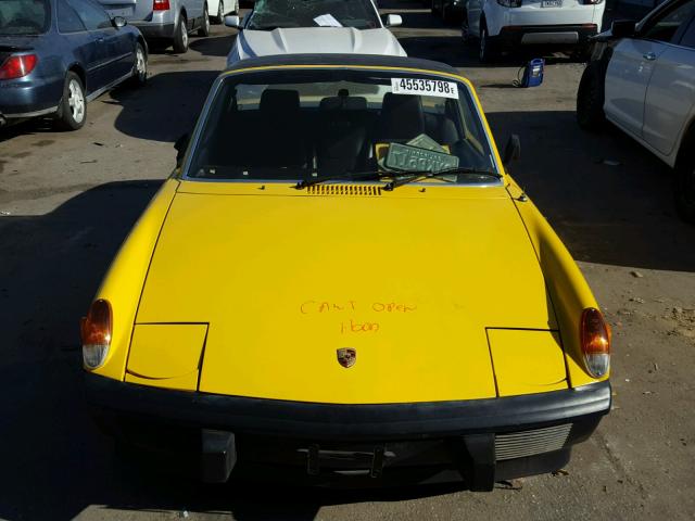 4732913104 - 1973 PORSCHE 914 YELLOW photo 9