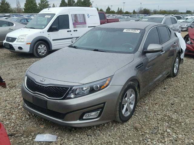 5XXGM4A73FG403855 - 2015 KIA OPTIMA LX BROWN photo 2