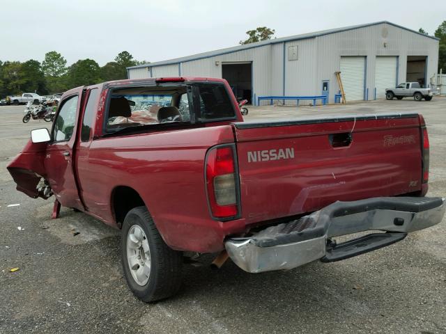 1N6DD26S4YC412701 - 2000 NISSAN FRONTIER K RED photo 3