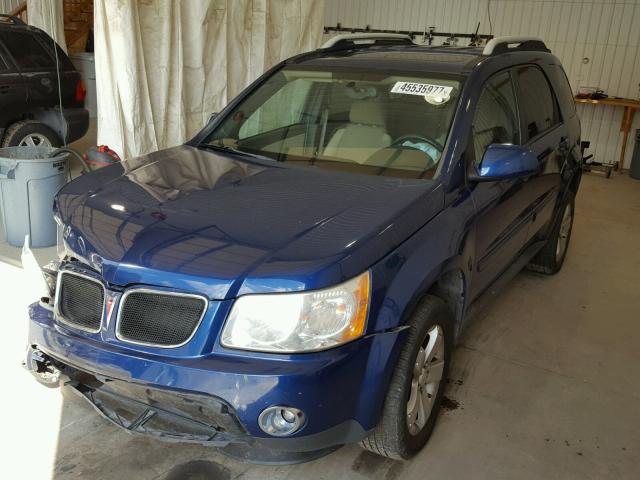 2CKDL43F486300684 - 2008 PONTIAC TORRENT BLUE photo 2