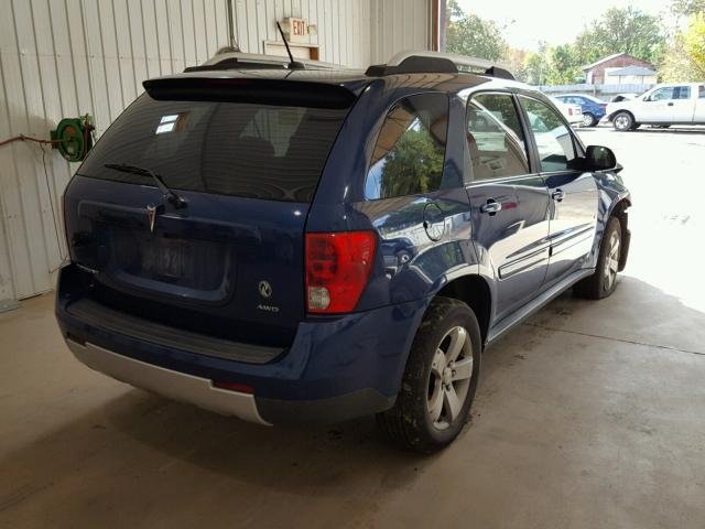 2CKDL43F486300684 - 2008 PONTIAC TORRENT BLUE photo 4