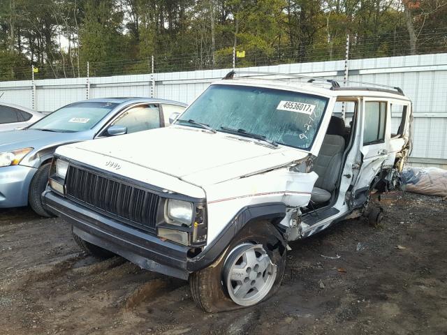 1J4FJ58S8ML561510 - 1991 JEEP CHEROKEE WHITE photo 2