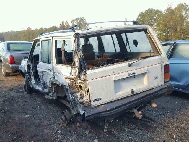 1J4FJ58S8ML561510 - 1991 JEEP CHEROKEE WHITE photo 3