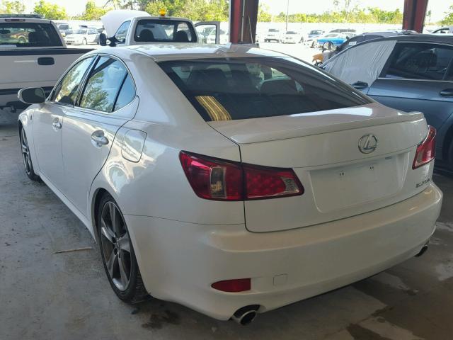 JTHBF5C26C5161041 - 2012 LEXUS IS 250 WHITE photo 3