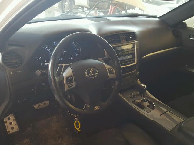 JTHBF5C26C5161041 - 2012 LEXUS IS 250 WHITE photo 9