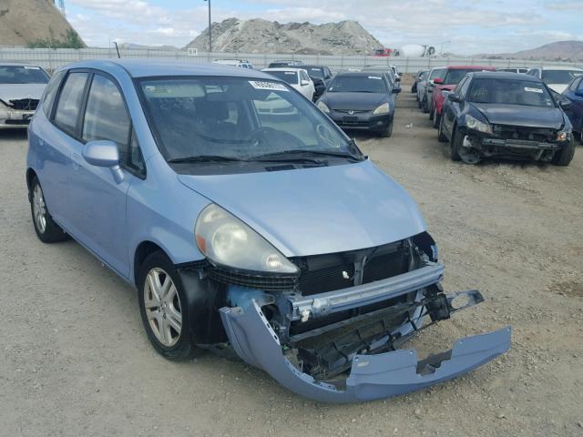 JHMGD38638S049348 - 2008 HONDA FIT SPORT BLUE photo 1