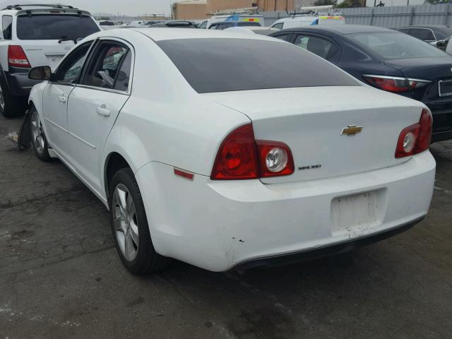 1G1ZA5E18BF133553 - 2011 CHEVROLET MALIBU LS WHITE photo 3