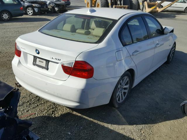 WBAVC53567FZ70084 - 2007 BMW 328 WHITE photo 4