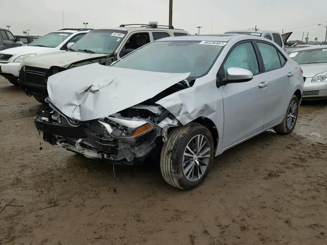 2T1BURHE7GC534467 - 2016 TOYOTA COROLLA SILVER photo 2