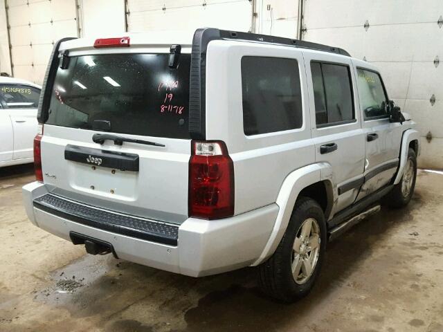 1J8HG48K06C173433 - 2006 JEEP COMMANDER SILVER photo 4