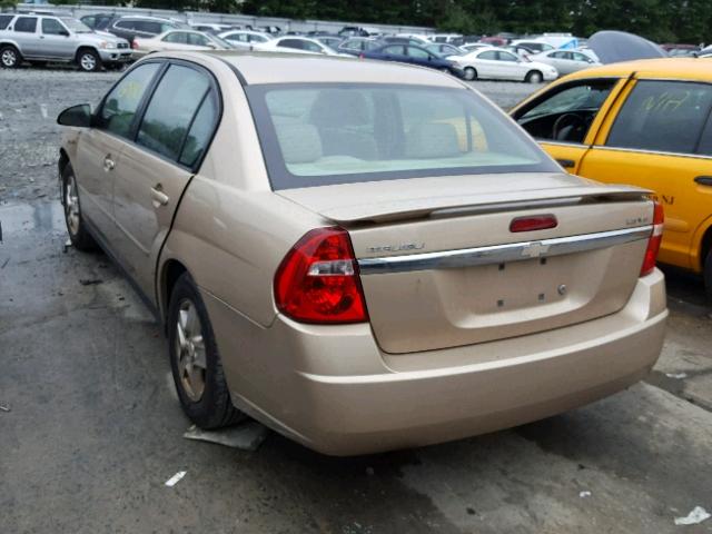1G1ZT54874F123236 - 2004 CHEVROLET MALIBU LS ოქროსფერი ფოტო 3