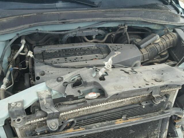 2HKYF18523H526127 - 2003 HONDA PILOT BLUE photo 7