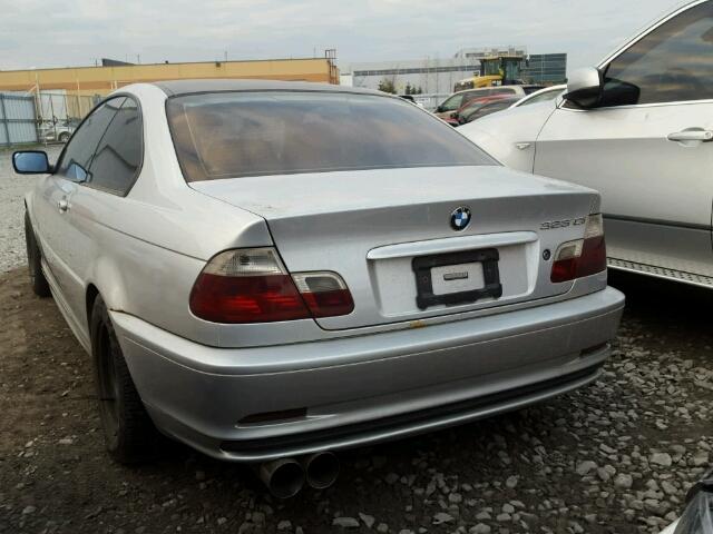 WBABM3345YJN86727 - 2000 BMW 323 CI SILVER photo 3