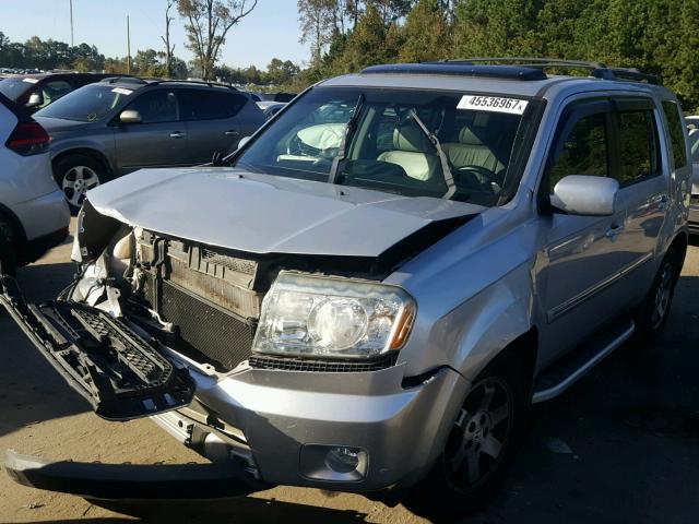 5FNYF4H85AB021755 - 2010 HONDA PILOT TOUR GRAY photo 2