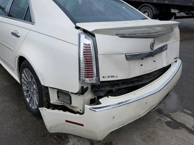 1G6DS5E38C0110202 - 2012 CADILLAC CTS PREMIU WHITE photo 9