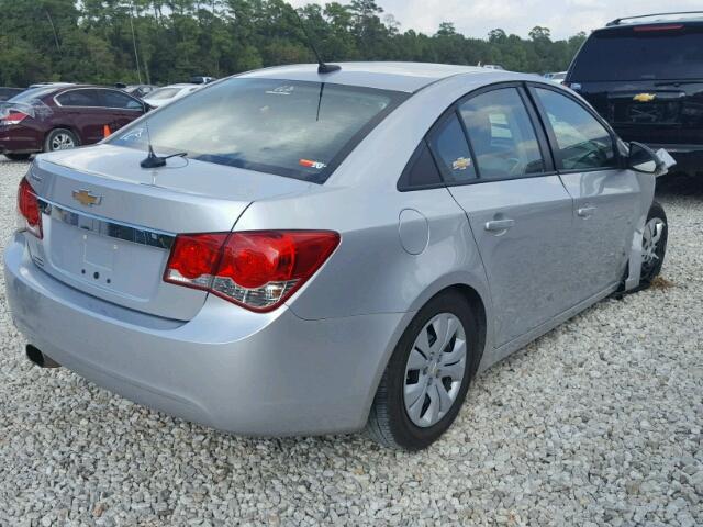 1G1PA5SH1D7108886 - 2013 CHEVROLET CRUZE SILVER photo 4