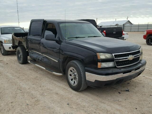 2GCEC13V561347461 - 2006 CHEVROLET SILVERADO BLACK photo 1