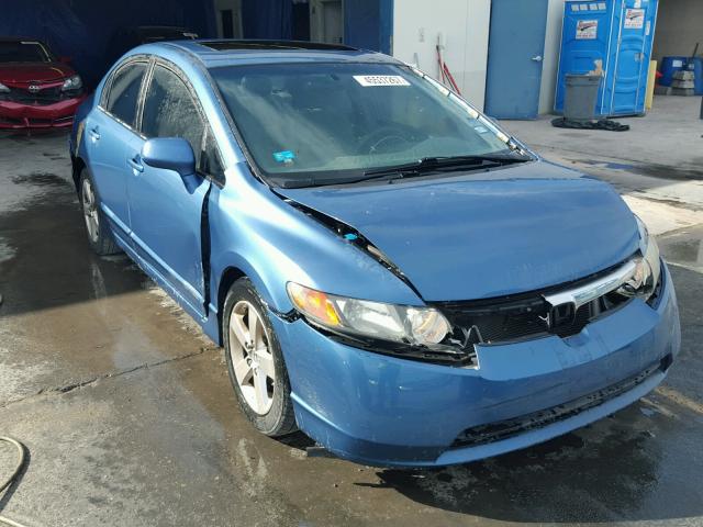 1HGFA16818L021574 - 2008 HONDA CIVIC EX BLUE photo 1