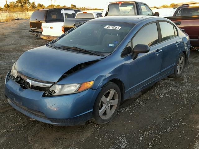 1HGFA16818L021574 - 2008 HONDA CIVIC EX ლურჯი ფოტო 2
