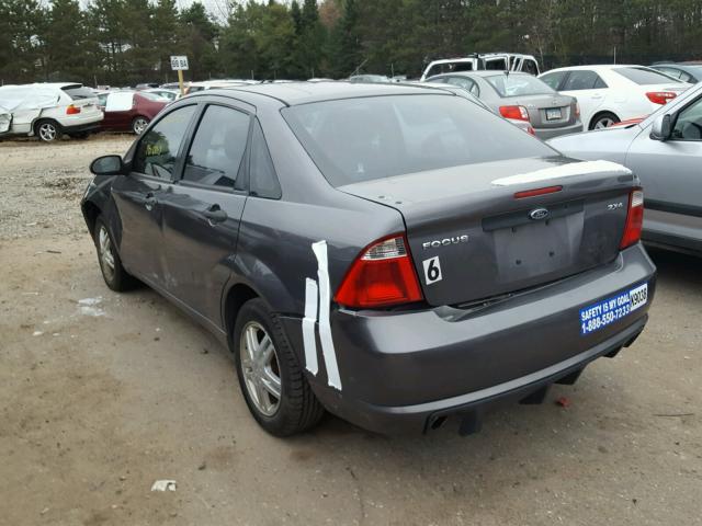 1FAFP34N76W251770 - 2006 FORD FOCUS ZX4 BLACK photo 3