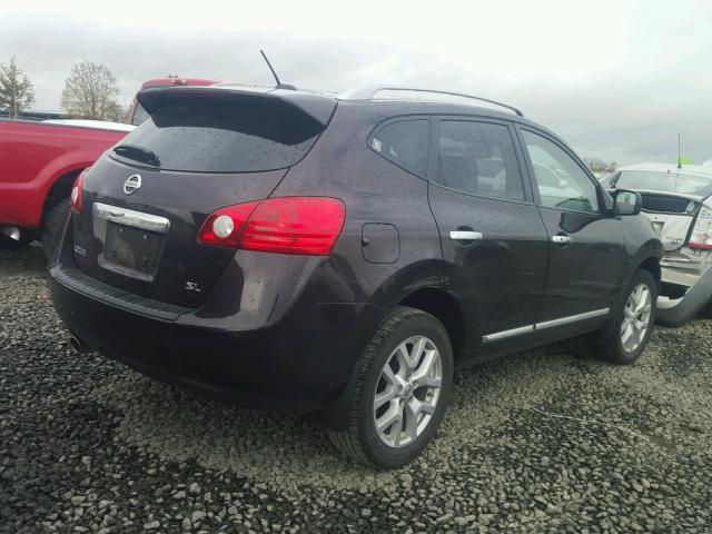 JN8AS5MT0BW162974 - 2011 NISSAN ROGUE CHARCOAL photo 4