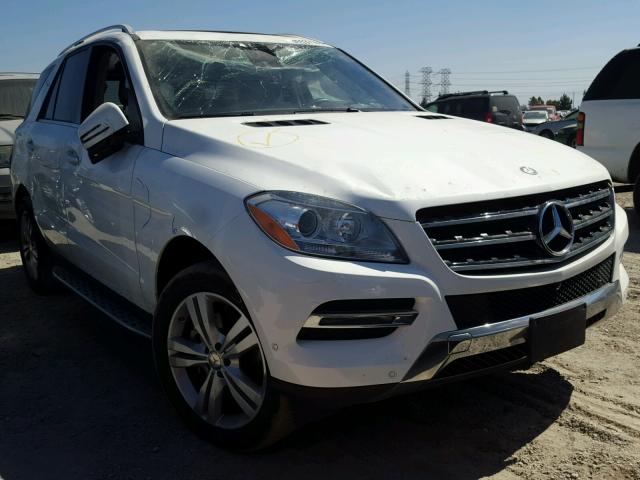 4JGDA5JB9FA501351 - 2015 MERCEDES-BENZ ML 350 WHITE photo 1