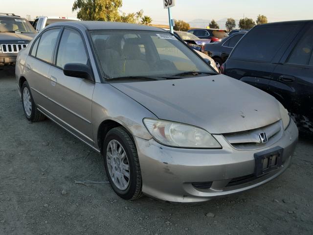 JHMES16574S001938 - 2004 HONDA CIVIC LX TAN photo 1