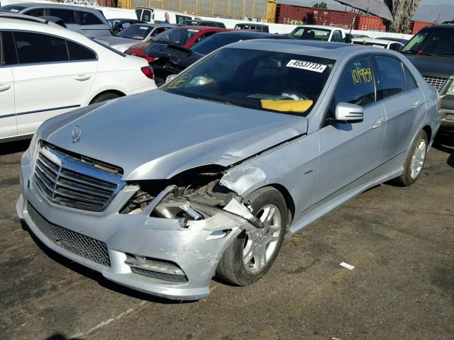 WDDHF2EB4CA524862 - 2012 MERCEDES-BENZ E 350 BLUE SILVER photo 2