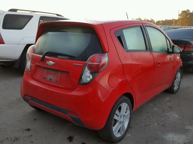 KL8CB6S99DC607596 - 2013 CHEVROLET SPARK LS RED photo 4