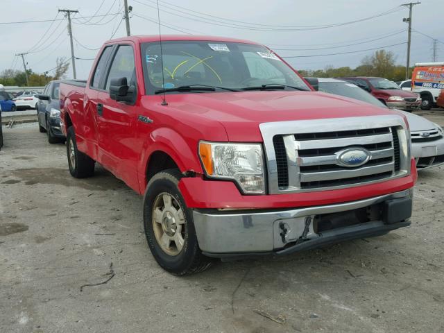 1FTRX12V49FA86327 - 2009 FORD F150 RED photo 1