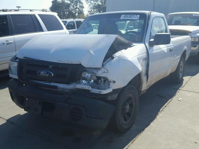 1FTYR10D79PA49458 - 2009 FORD RANGER WHITE photo 2